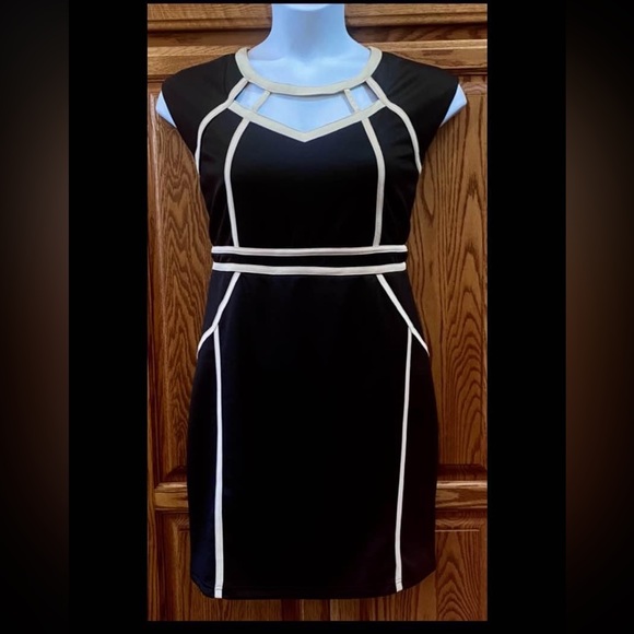 NWT Black Cocktail Dress, Size 14 - Picture 2 of 5